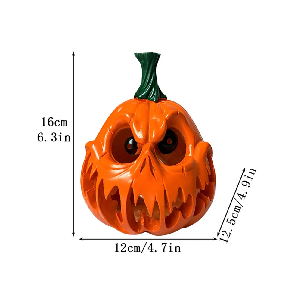 OPHIDIAN Halloween pumpkin resin Ghost Festival decoration and scene arrangement, hollowed-out large pumpkin