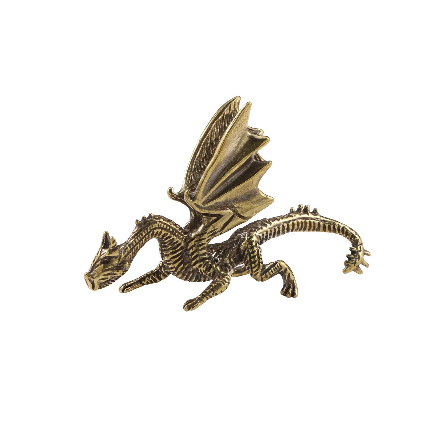 Brass Evil Dragon Lord Demon Dragon Desktop Miniatures Figurines Dragon Miniature Figurines Desktop War Game Chess Statues gifts