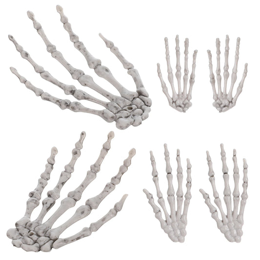 Halloween Skull Hand Adornment Horror Party Decor For Haunted House Hand Prop Carnival Gathering Gift