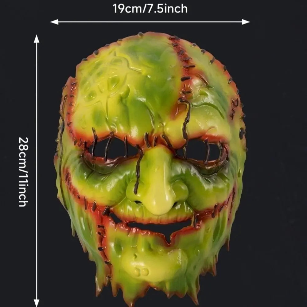 Blood Scar Halloween Witch Mask Facepiece Masquerade Dark Forest Mask Cosplay Old Man Face Scary Killer Devil Mask Halloween