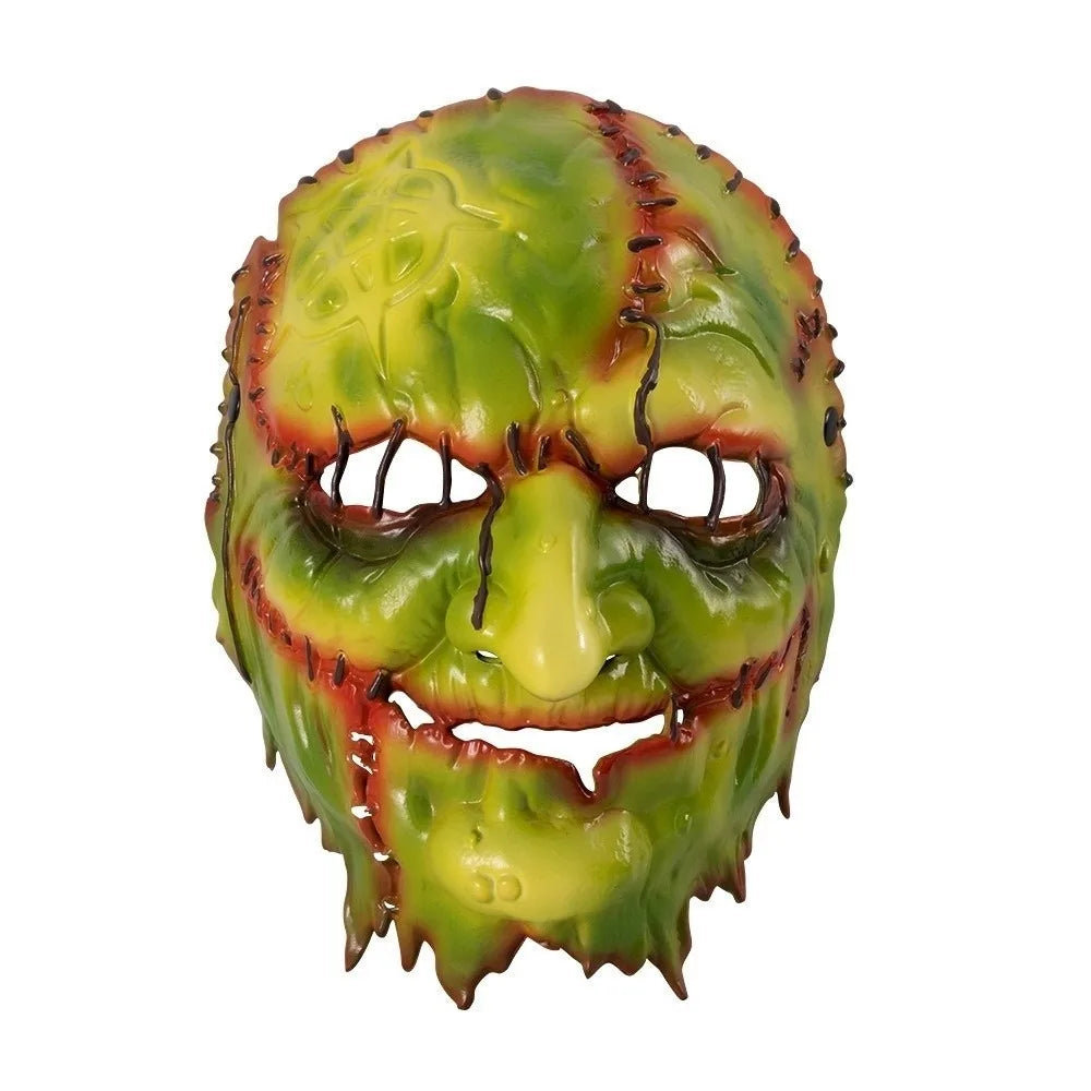 Blood Scar Halloween Witch Mask Facepiece Masquerade Dark Forest Mask Cosplay Old Man Face Scary Killer Devil Mask Halloween