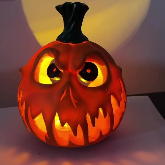 OPHIDIAN  Halloween pumpkin resin Ghost Festival decoration and scene arrangement, hollowed-out large pumpkin