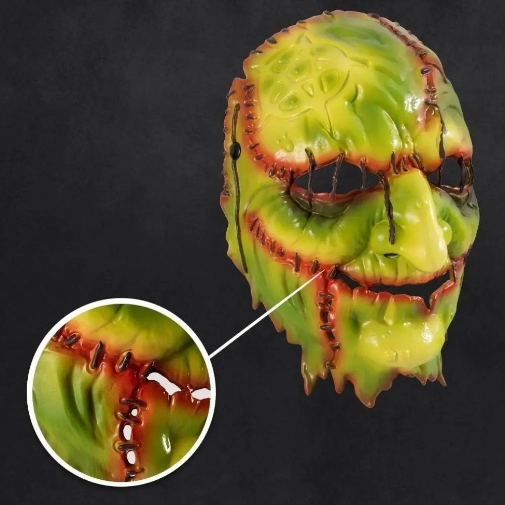 Blood Scar Halloween Witch Mask Facepiece Masquerade Dark Forest Mask Cosplay Old Man Face Scary Killer Devil Mask Halloween