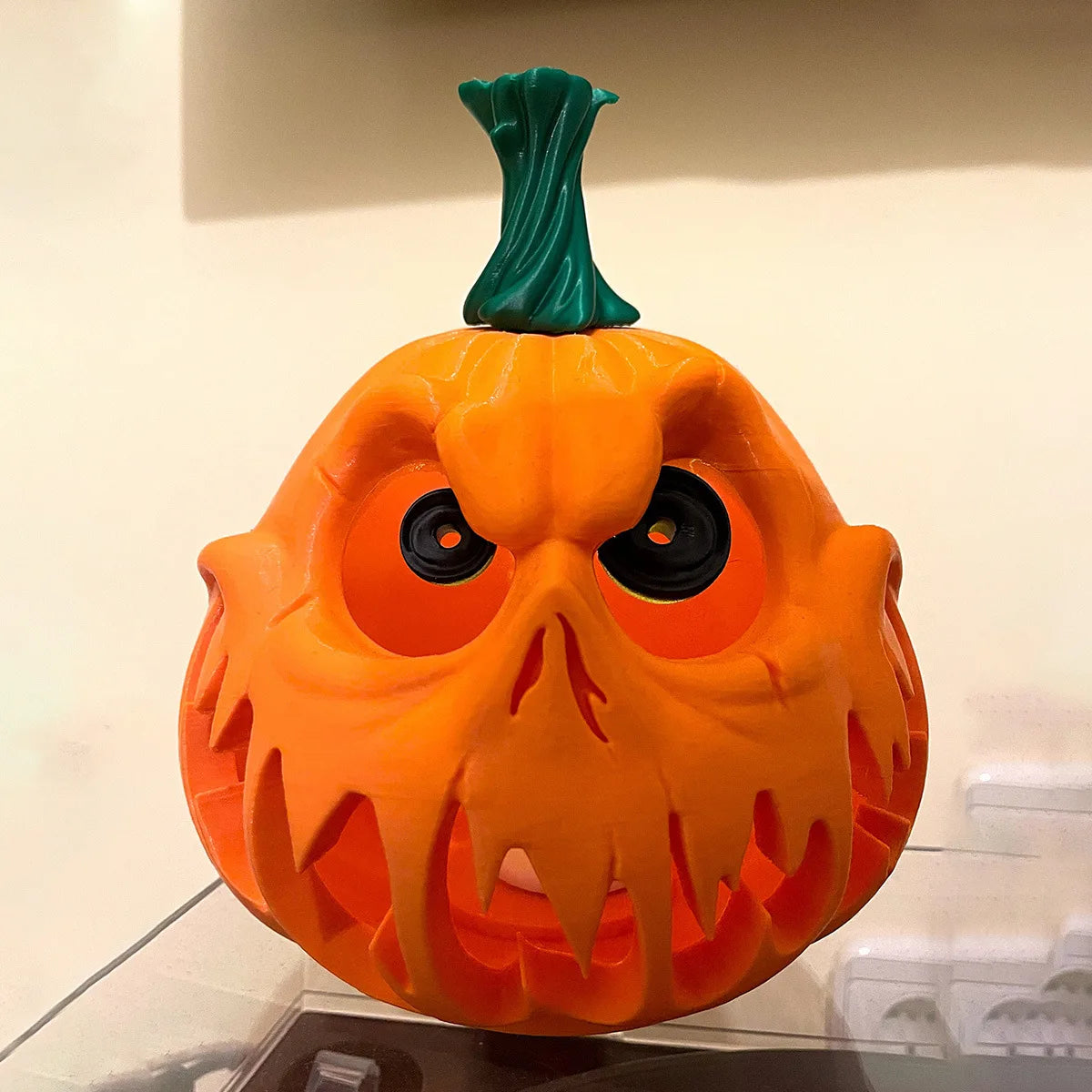 OPHIDIAN  Halloween pumpkin resin Ghost Festival decoration and scene arrangement, hollowed-out large pumpkin