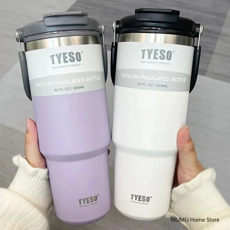 Tyeso Coffee Cup Thermos Bottle Stainless Steel Vacuum Thermal Insulated Mug Cold And Hot Travel Mug Vacuum Flask Water Bottle